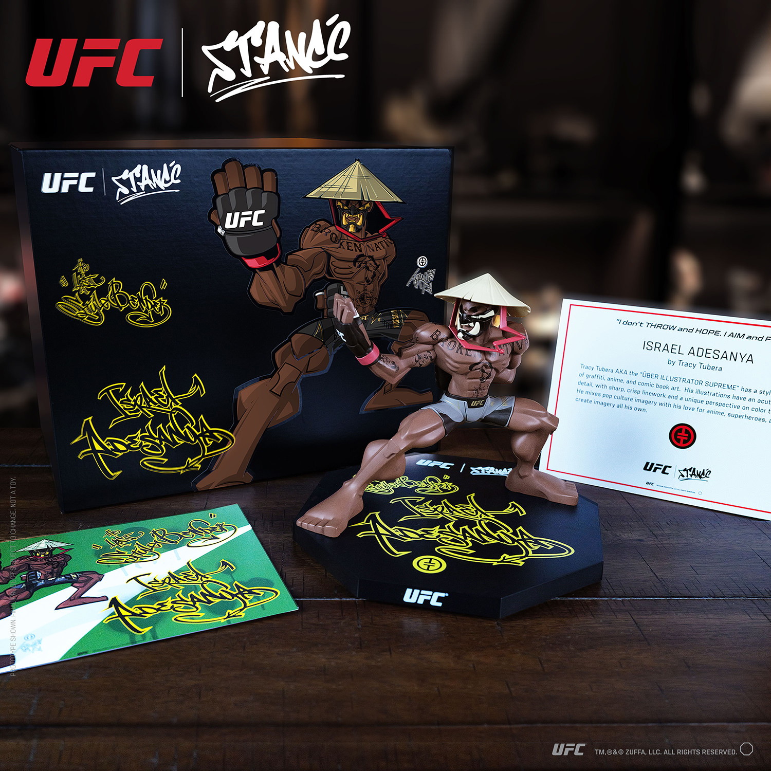 UFC Israel Adesanya Designer Collectible Statue  (Prototype Shown) View 15
