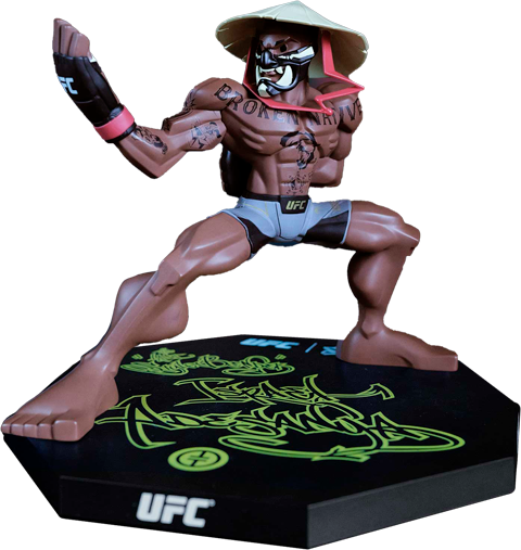 UFC Israel Adesanya Designer Collectible Statue  (Prototype Shown) View 17