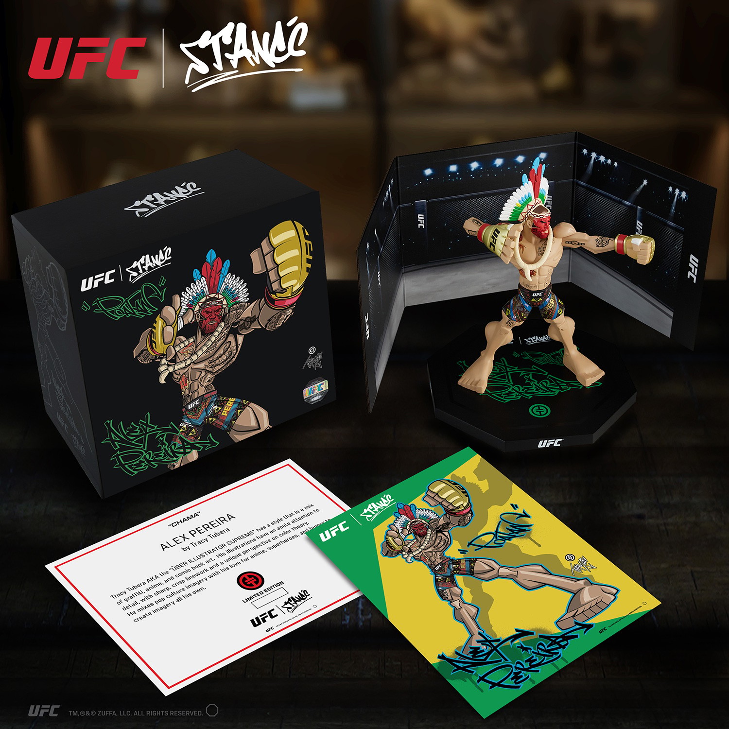 UFC Alex Pereira (Limited Edition) Designer Collectible Statue  (Prototype Shown) View 6