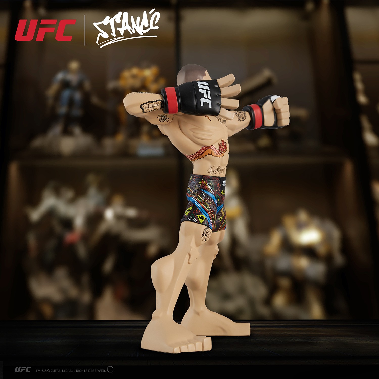 UFC Alex Pereira Designer Collectible Statue  (Prototype Shown) View 4