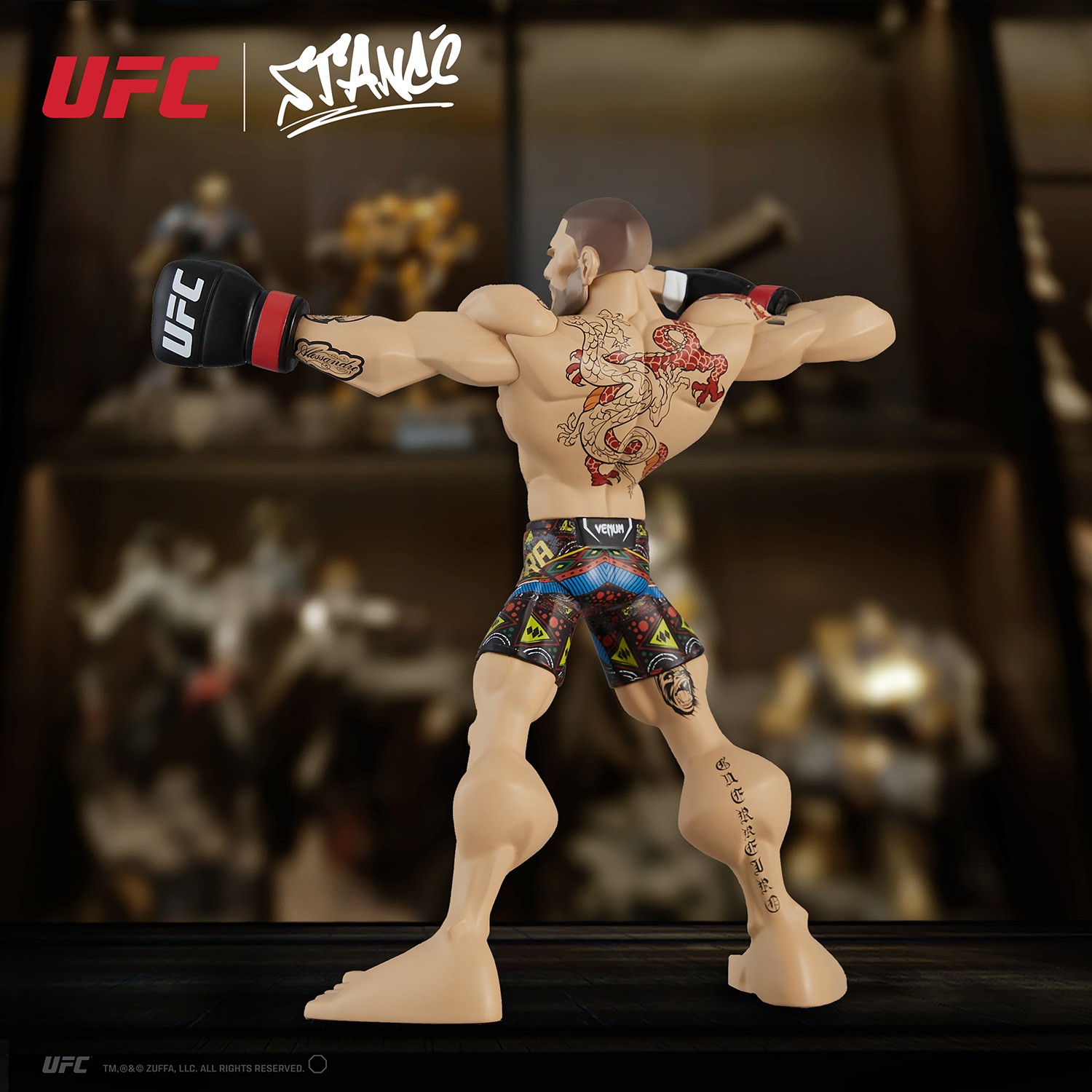 UFC Alex Pereira Designer Collectible Statue  (Prototype Shown) View 7
