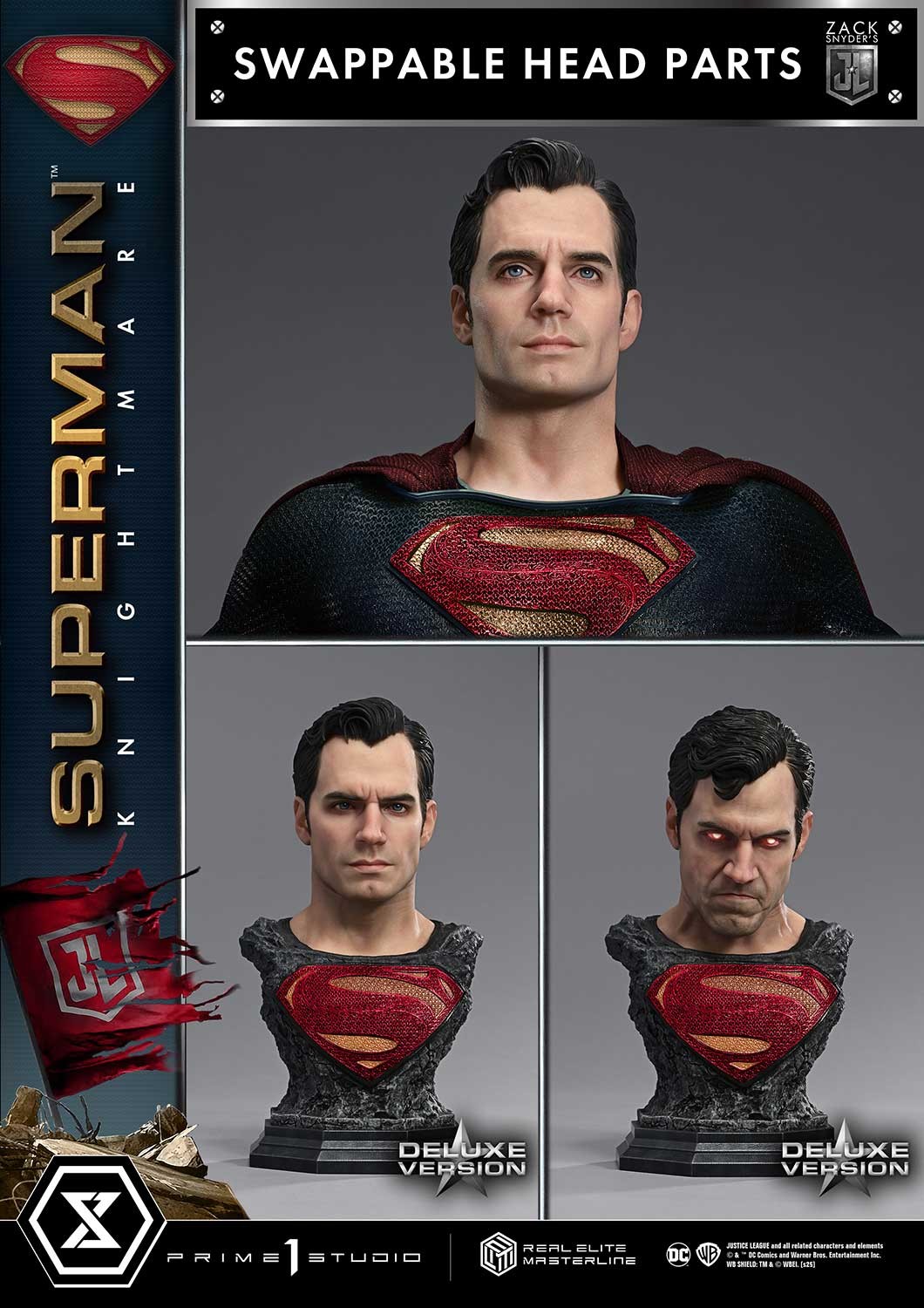 DC Comics Superman Knightmare (Deluxe Bonus Version) 1:3 Scale Statue  (Prototype Shown) View 11
