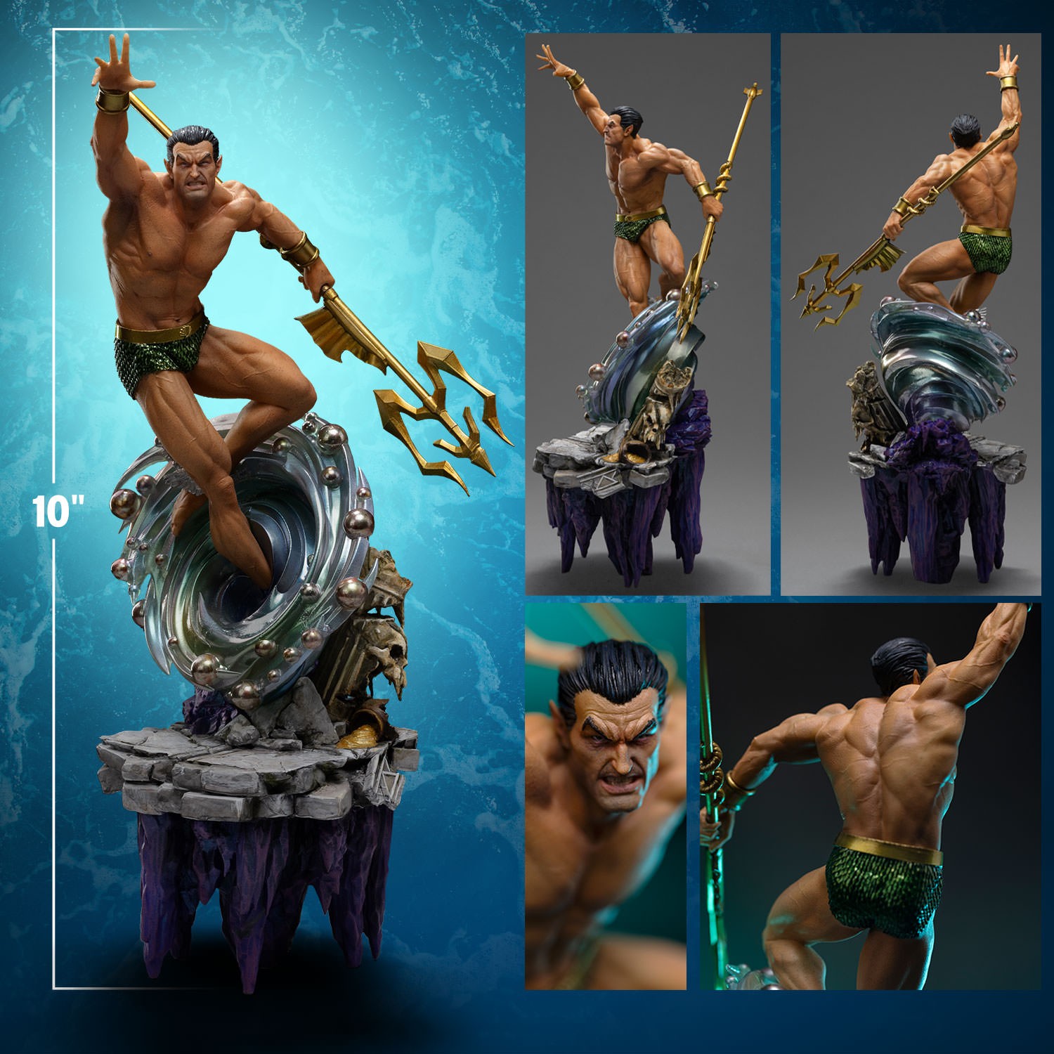 Marvel Namor 1:10 Scale Statue  (Prototype Shown) View 2