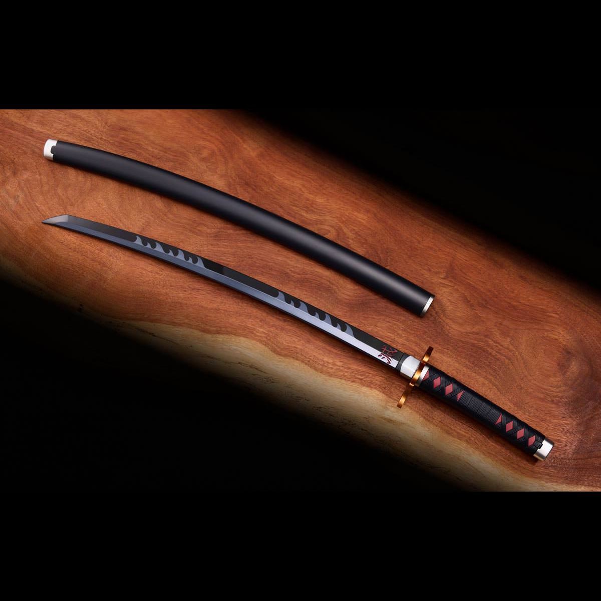 Demon Slayer Nichirin Sword (Tanjiro Kamado) Kyojuro Rengoku’s Sword (Guard Version) Prop Replica Prop Replica  (Prototype Shown) View 3