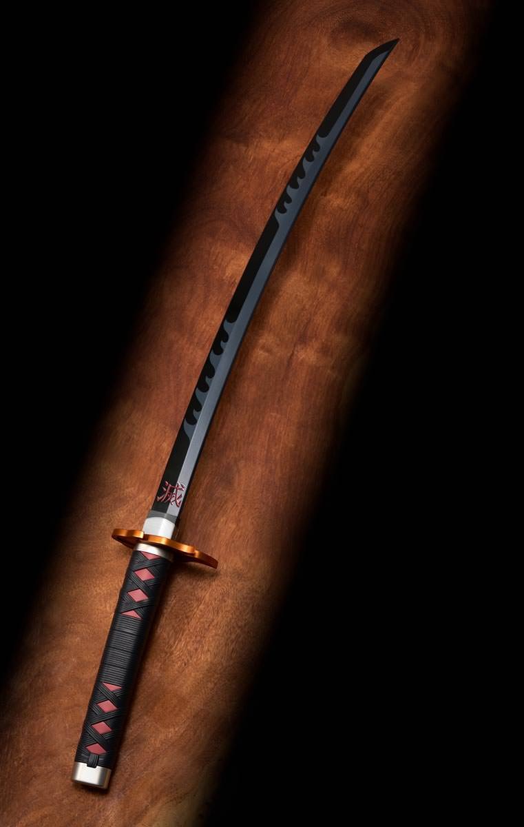 Demon Slayer Nichirin Sword (Tanjiro Kamado) Kyojuro Rengoku’s Sword (Guard Version) Prop Replica Prop Replica  (Prototype Shown) View 8
