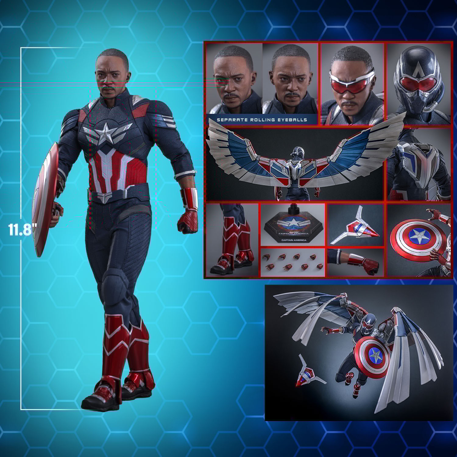 マーベル　キャプテン. アメリカHot toys Captain America 1/6 Movie Masterpiece 