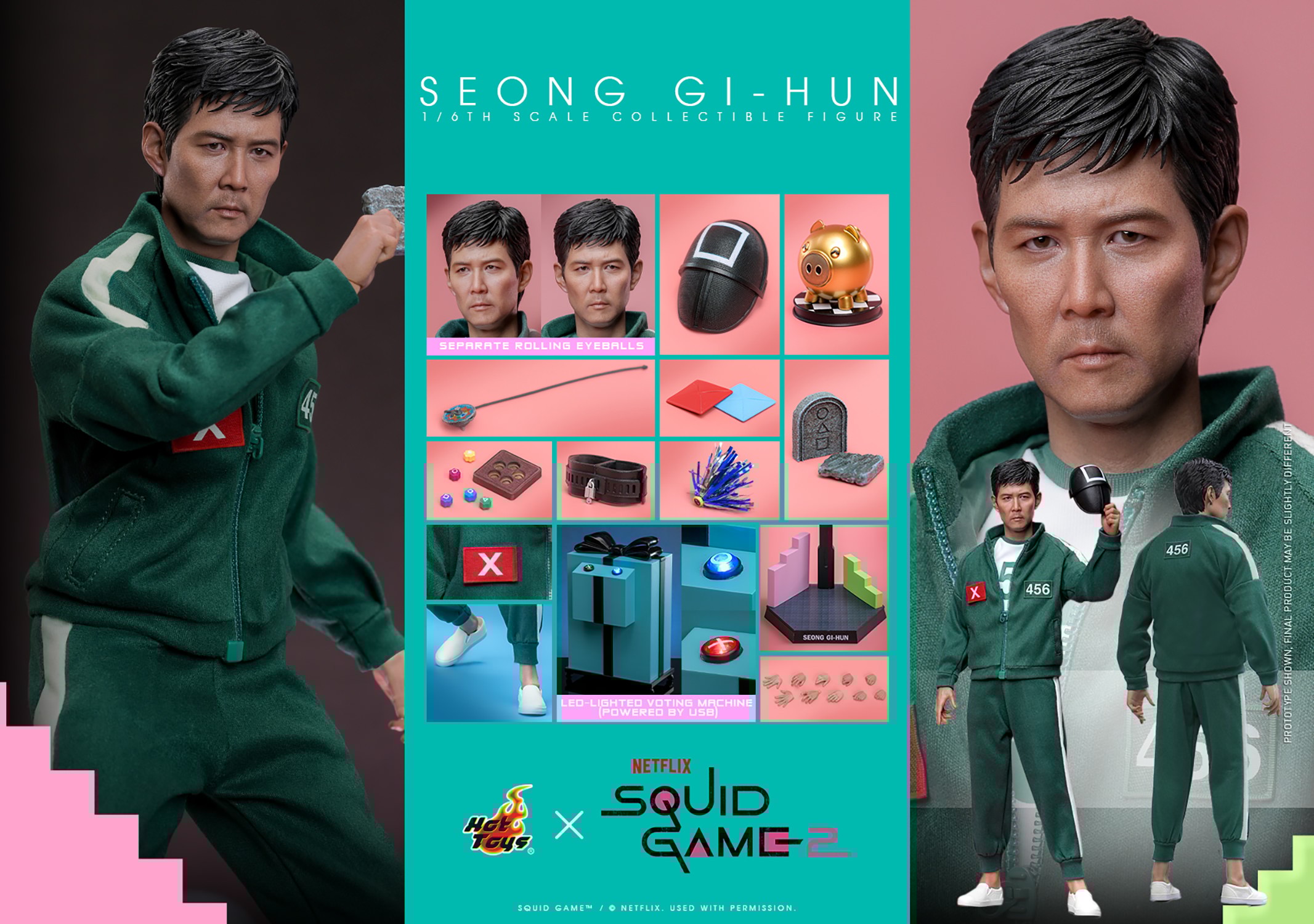 Squid Game Seong Gi-hun Sixth Scale Figure  (Prototype Shown) View 21
