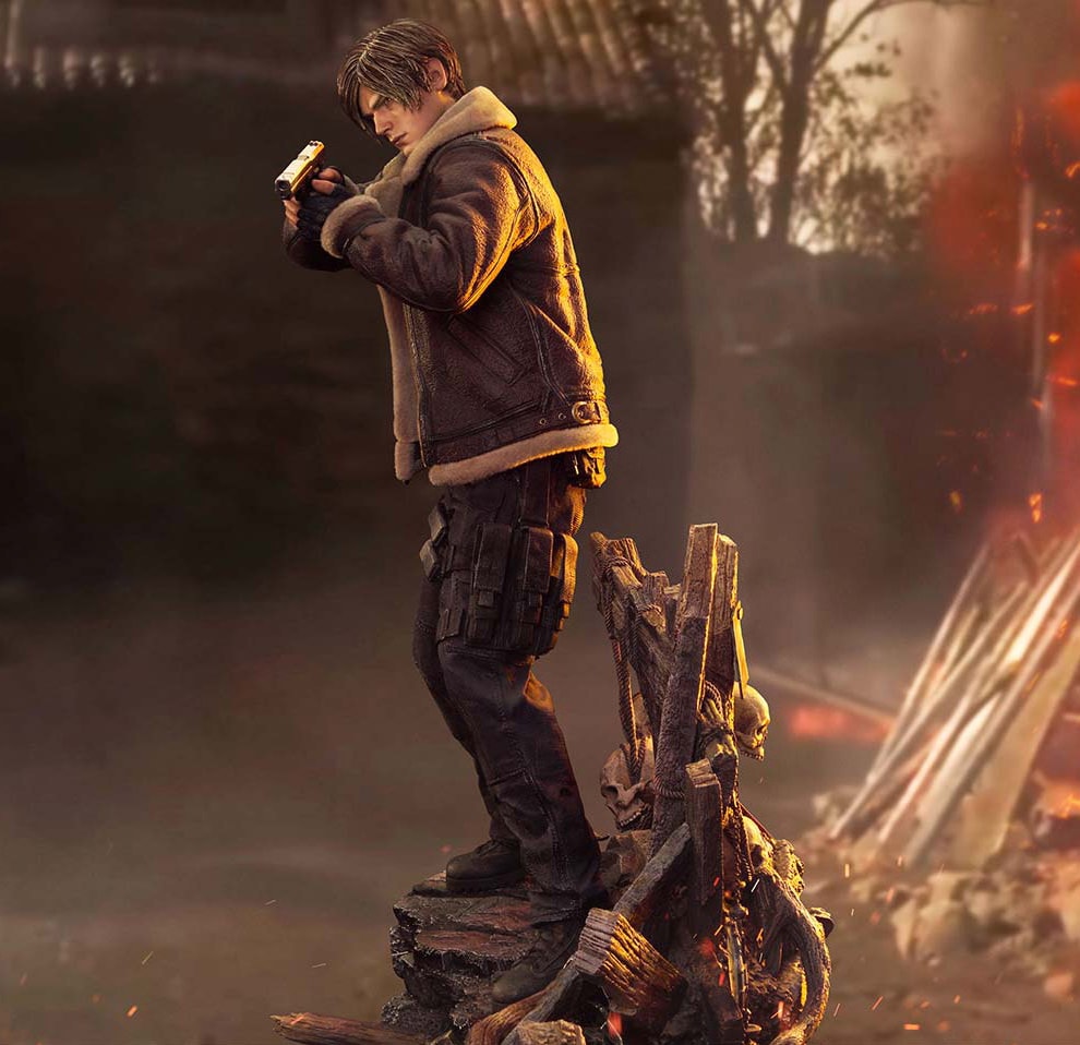 Resident Evil Leon S. Kennedy Quarter Scale Statue  (Prototype Shown) View 1