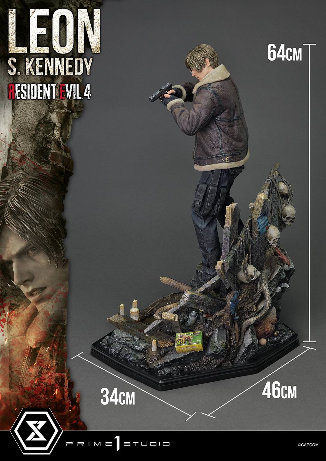Resident Evil Leon S. Kennedy Quarter Scale Statue  (Prototype Shown) View 8
