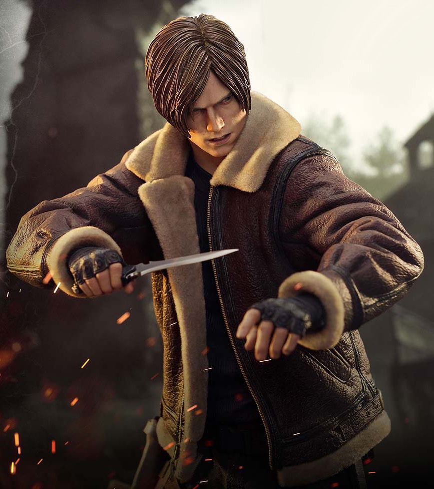 Resident Evil Leon S. Kennedy (Bonus Version) Quarter Scale Statue  (Prototype Shown) View 1