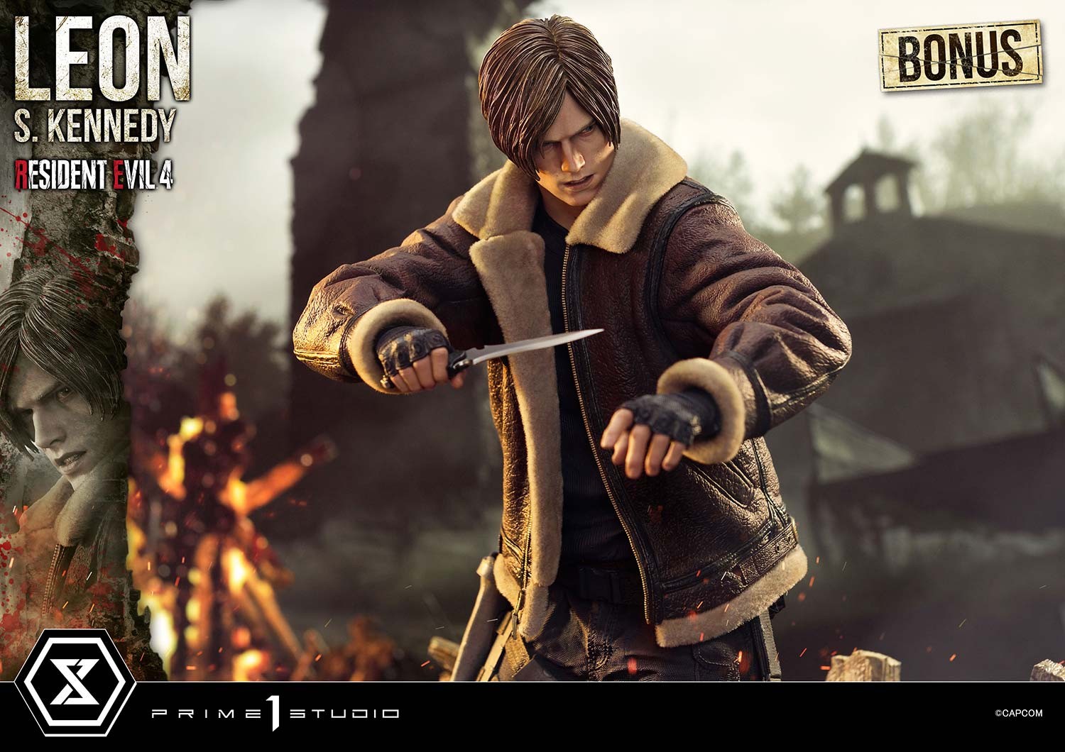 Resident Evil Leon S. Kennedy (Bonus Version) Quarter Scale Statue  (Prototype Shown) View 11