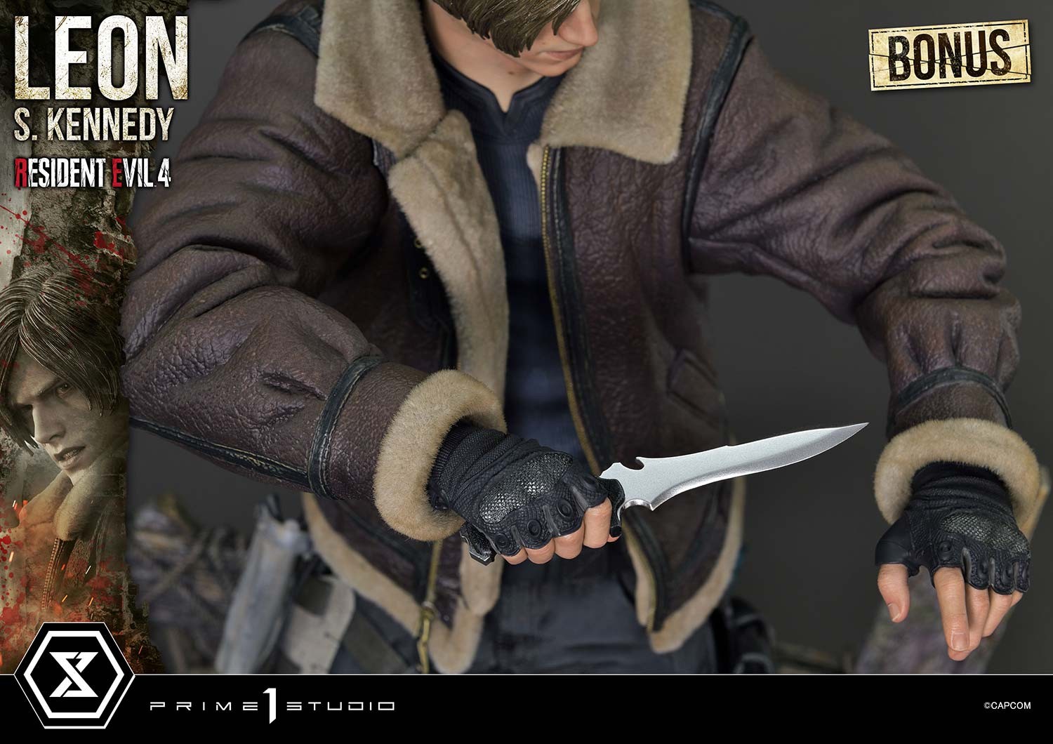 Resident Evil Leon S. Kennedy (Bonus Version) Quarter Scale Statue  (Prototype Shown) View 15