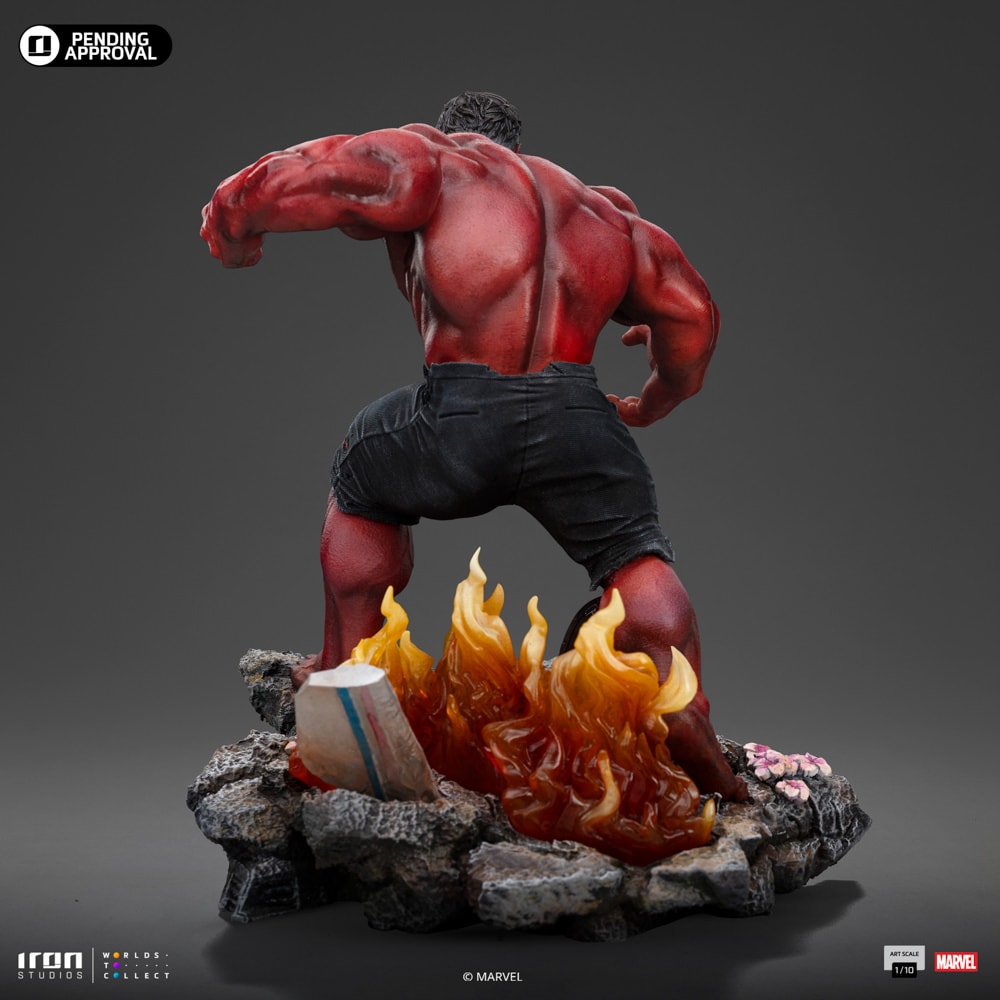 新発売 Red Hulk 1:10 Scale Statue by Iron Studios | Sideshow アメコミ