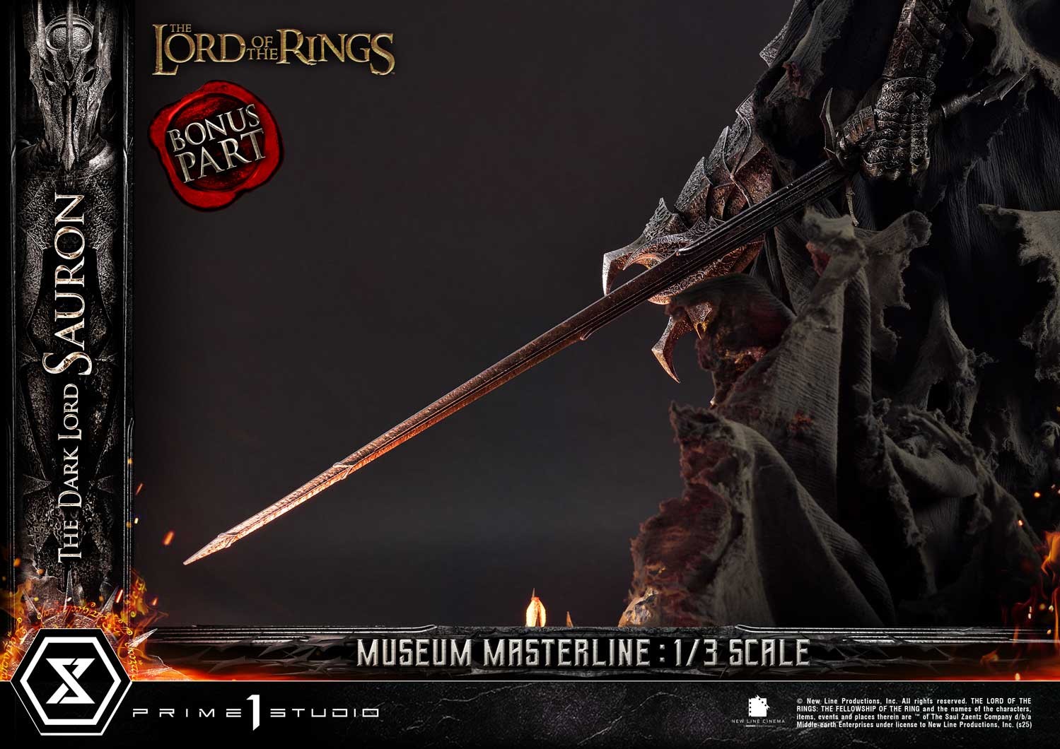 The Lord of the Rings The Dark Lord Sauron (Bonus Version) 1:3 Scale Statue  (Prototype Shown) View 10