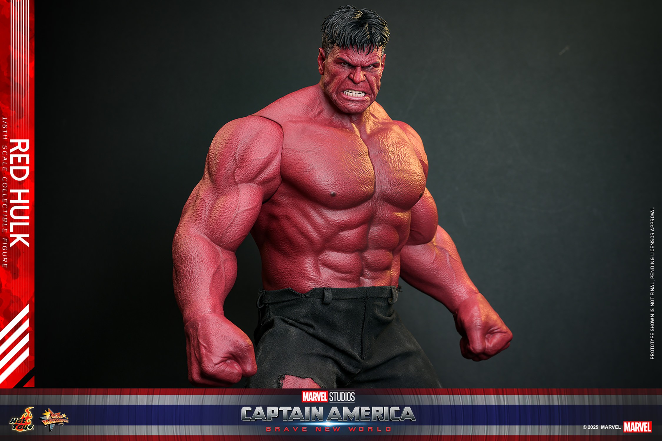 Marvel Red Hulk Sixth Scale Figure  (Prototype Shown) View 3