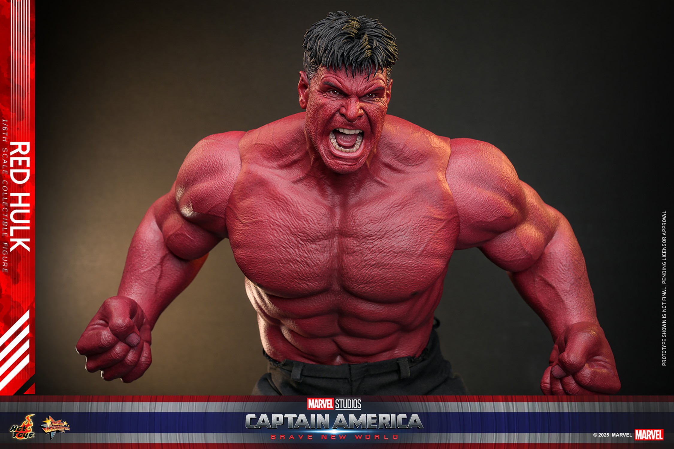 Marvel Red Hulk Sixth Scale Figure  (Prototype Shown) View 4
