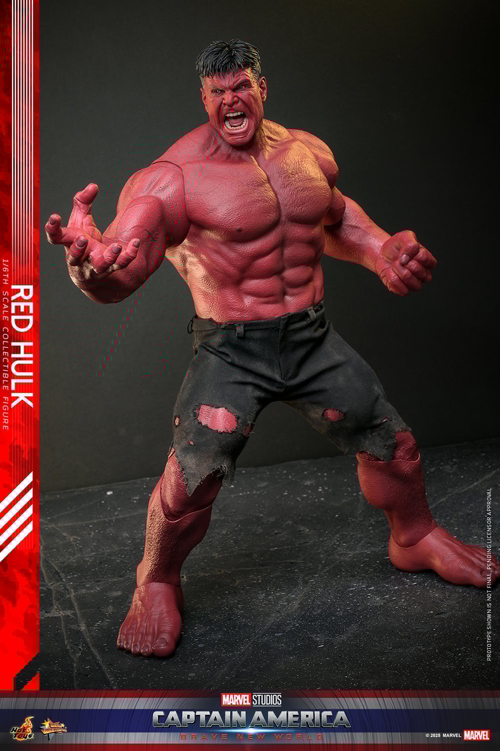 Marvel Red Hulk Sixth Scale Figure  (Prototype Shown) View 10