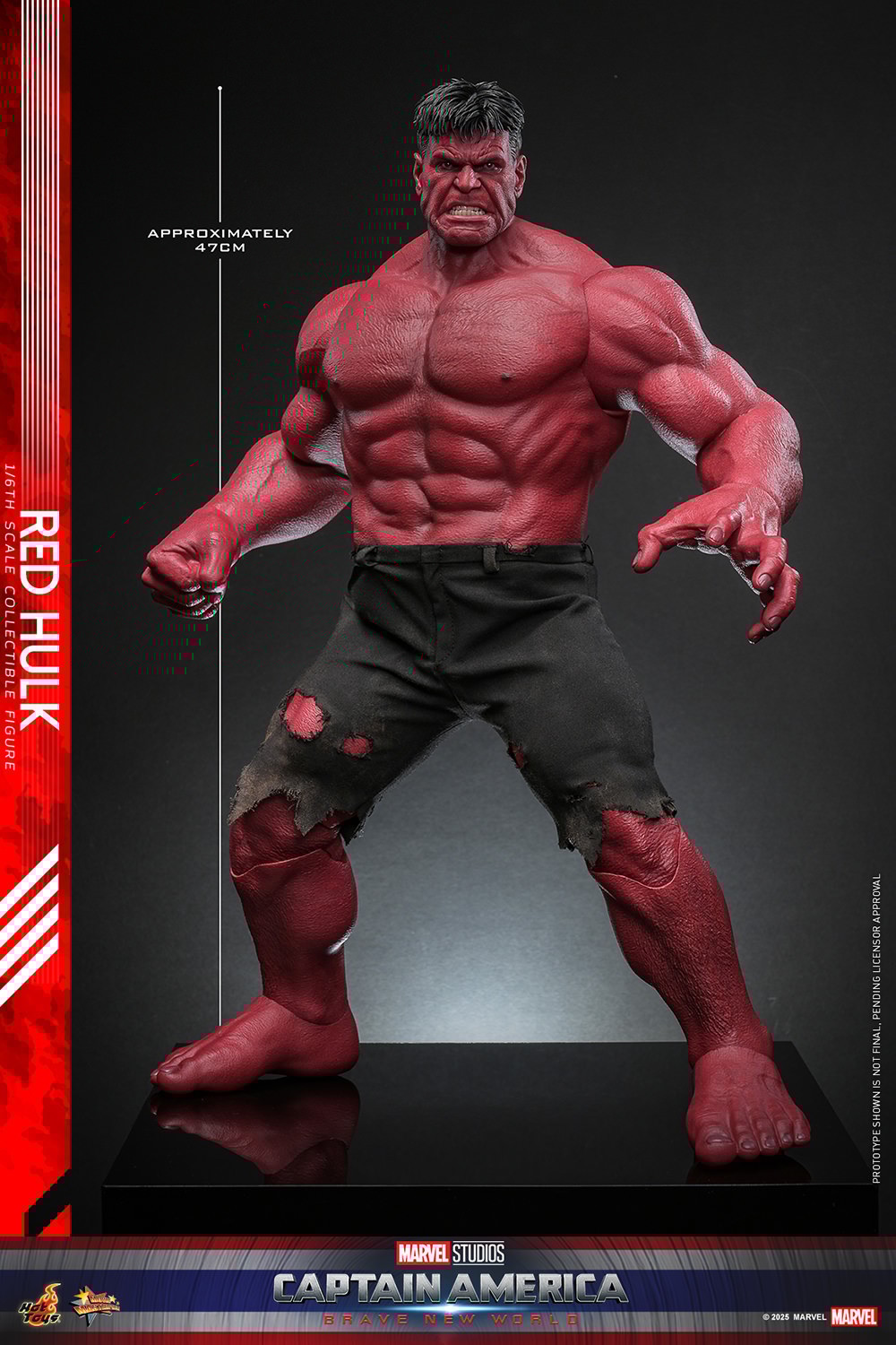 Marvel Red Hulk Sixth Scale Figure  (Prototype Shown) View 12