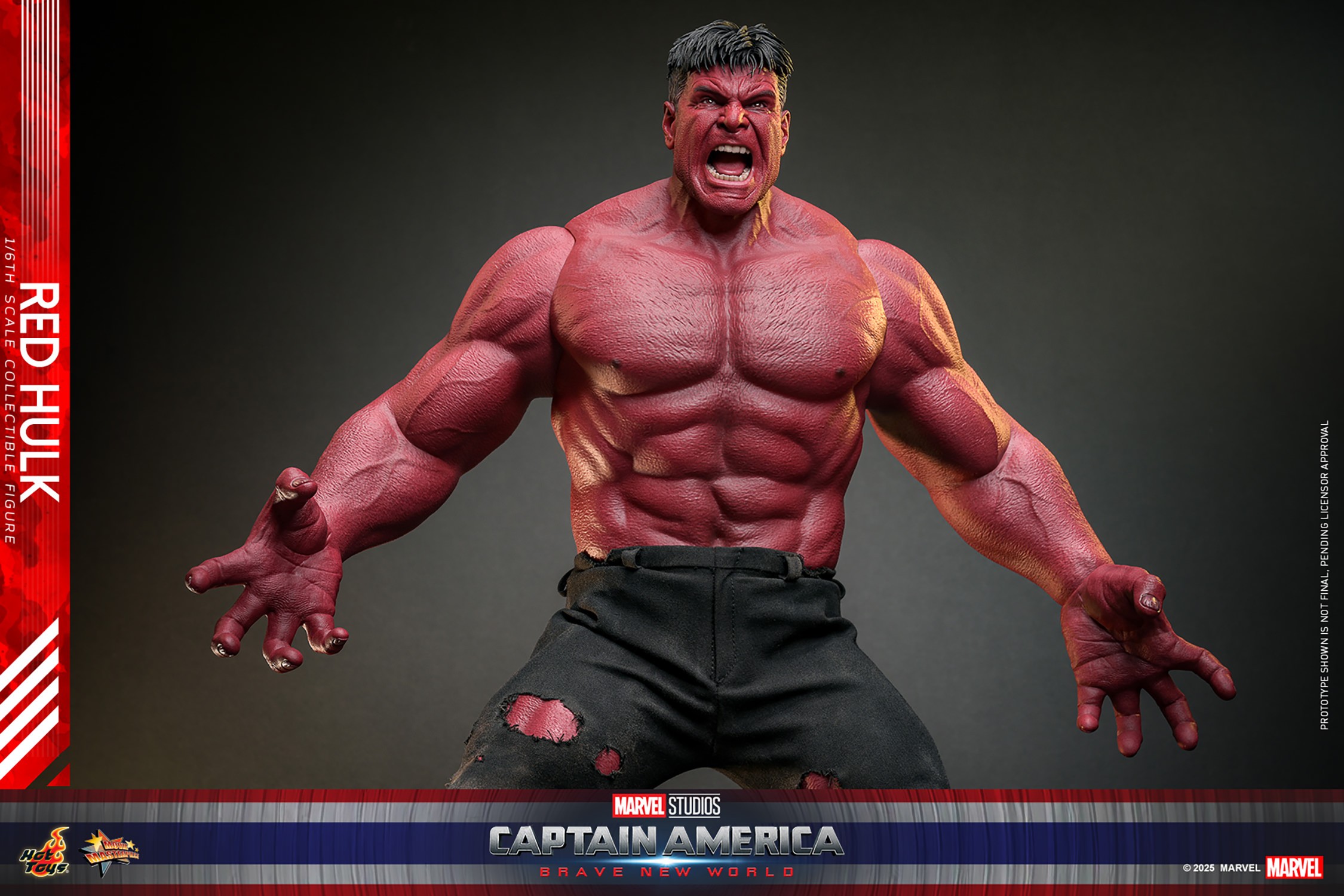 Marvel Red Hulk Sixth Scale Figure  (Prototype Shown) View 5