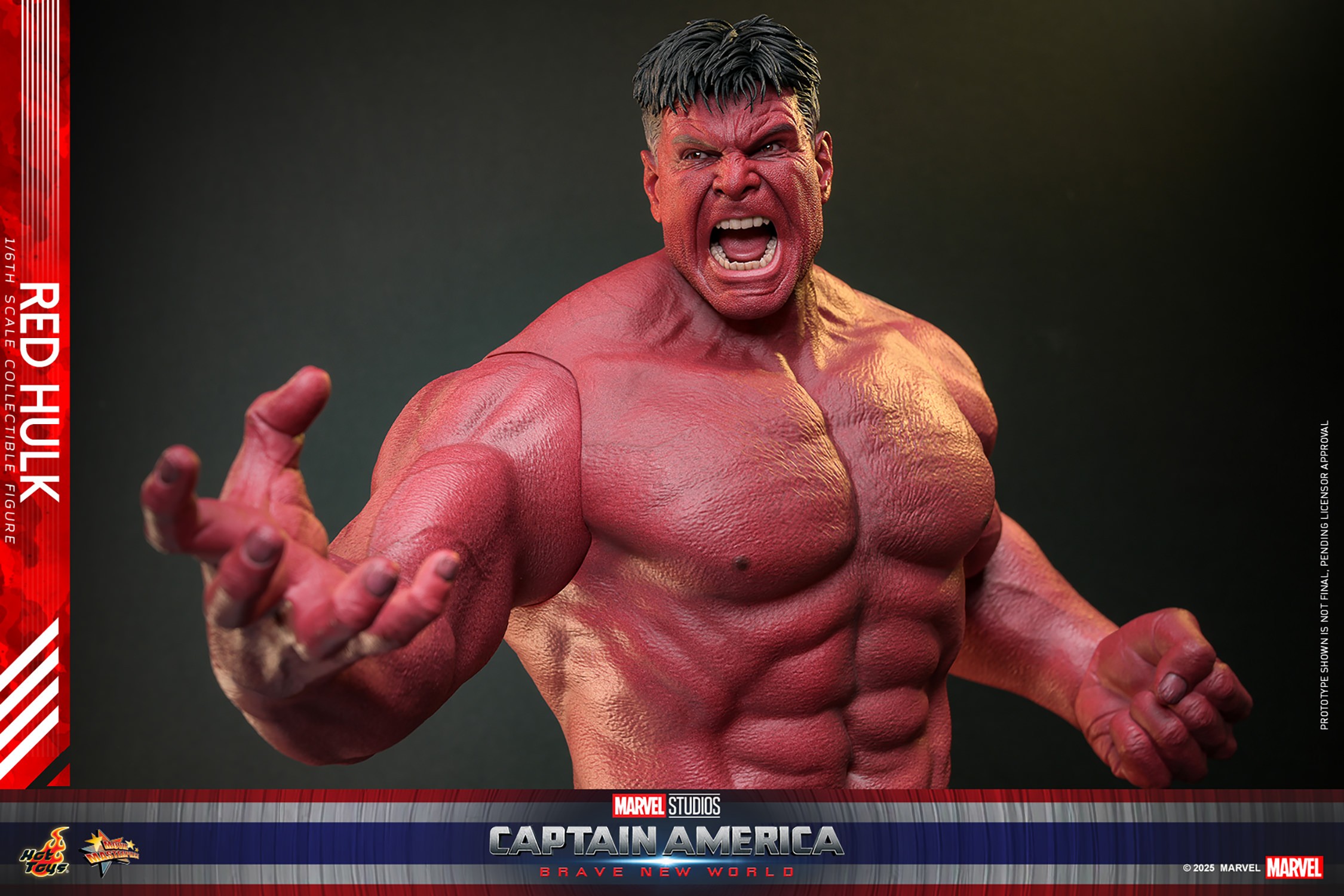 Marvel Red Hulk Sixth Scale Figure  (Prototype Shown) View 13
