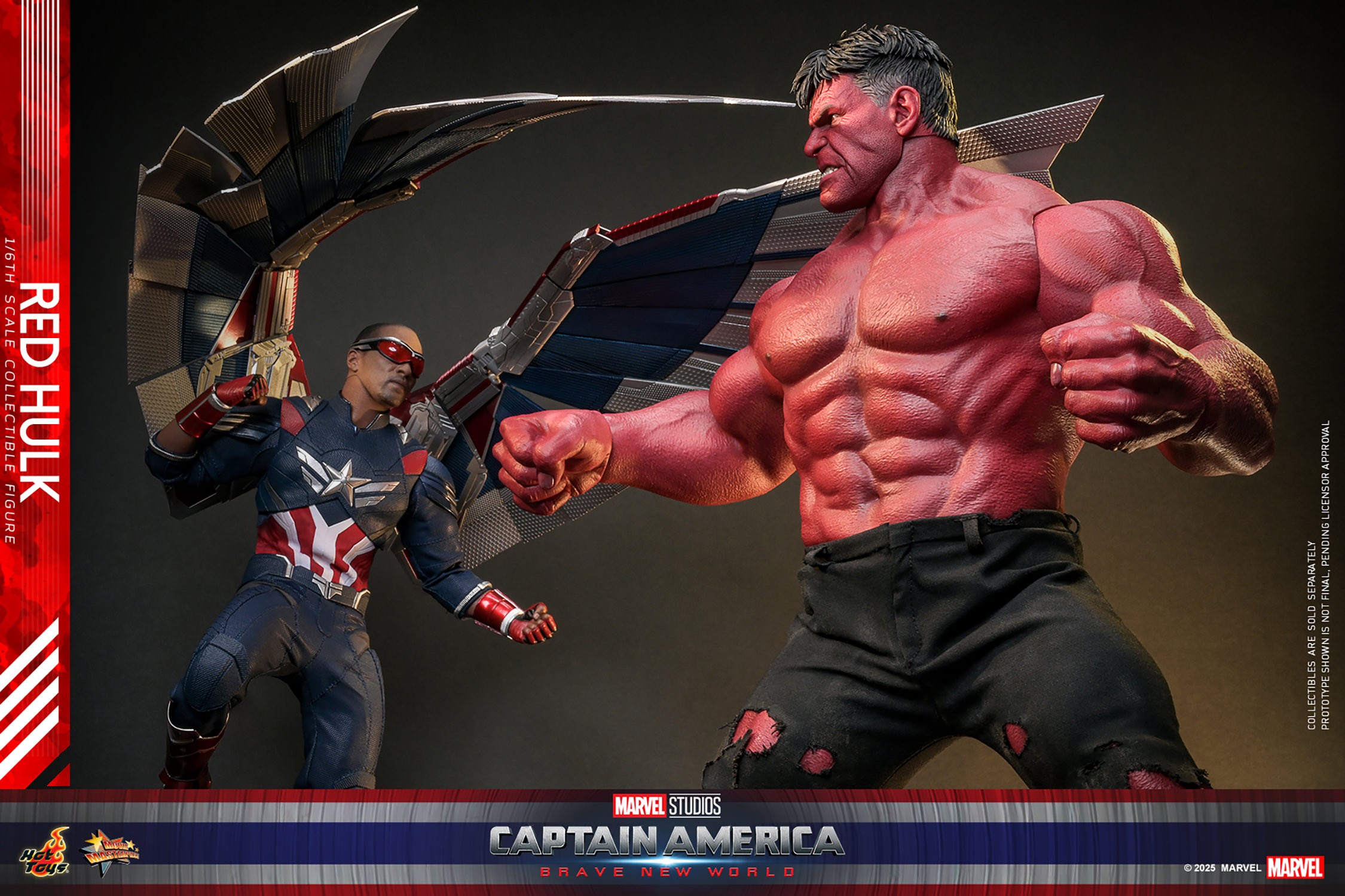 Marvel Red Hulk Sixth Scale Figure  (Prototype Shown) View 15