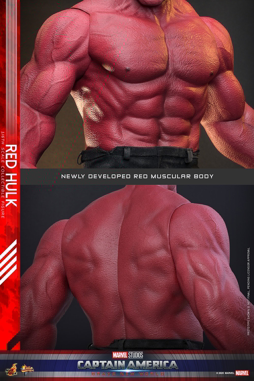 Marvel Red Hulk Sixth Scale Figure  (Prototype Shown) View 19