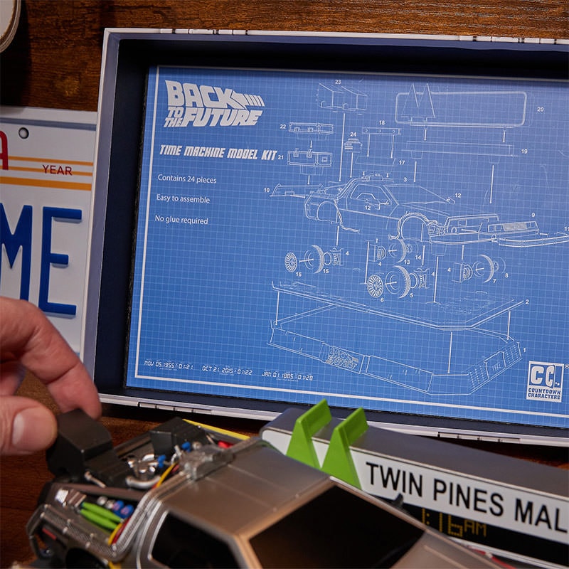 Back to the Future Back to the Future: Time Machine Countdown Character Model Kit  (Prototype Shown) View 8