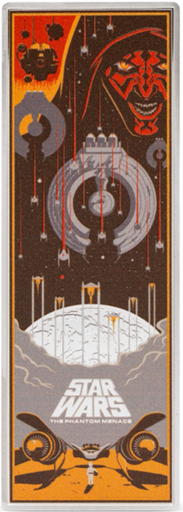 Star Wars™ The Phantom Menace™ Poster Coin Silver Collectible by