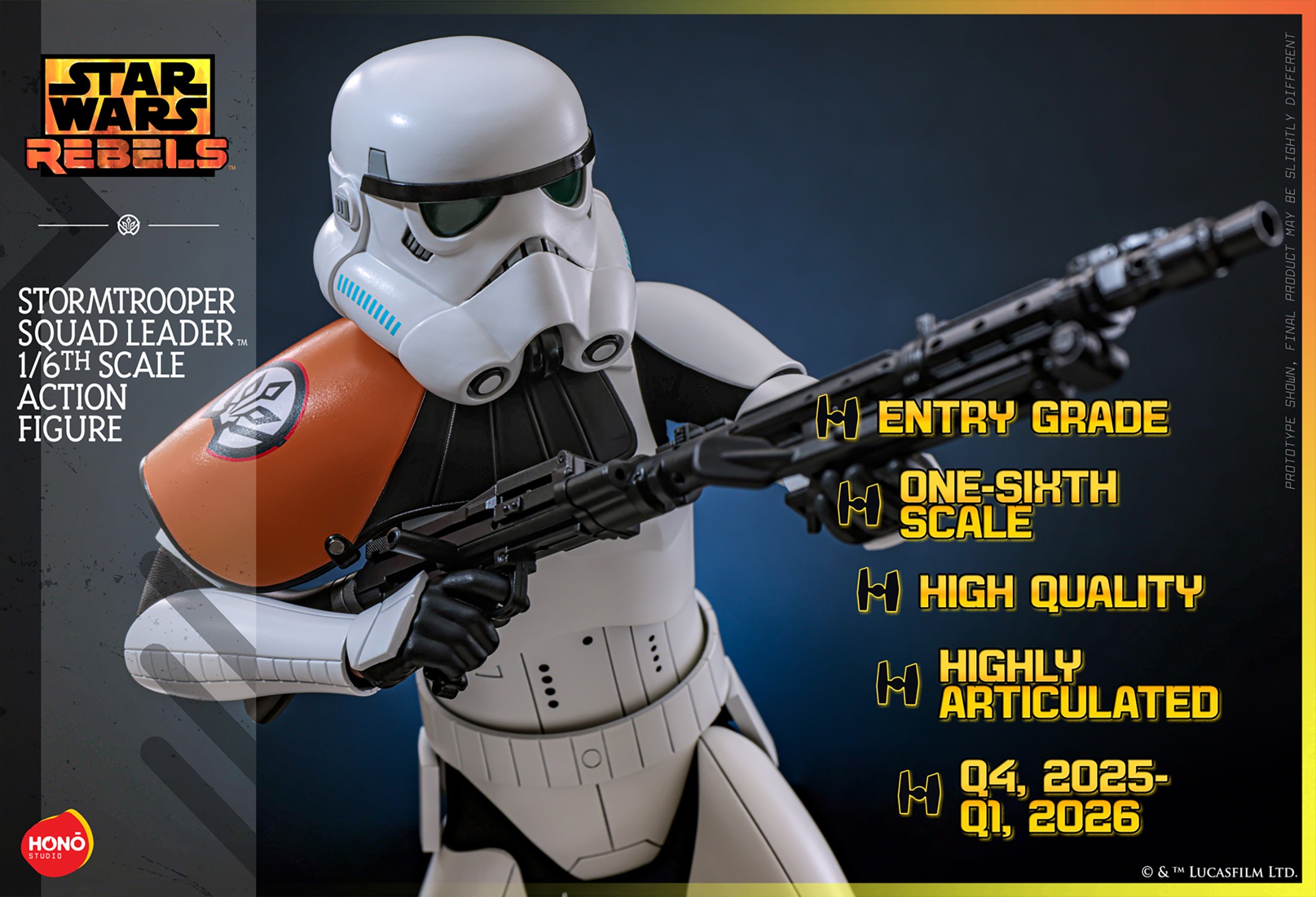 Stormtrooper™ Squad Leader Action Figure by HONO Studio