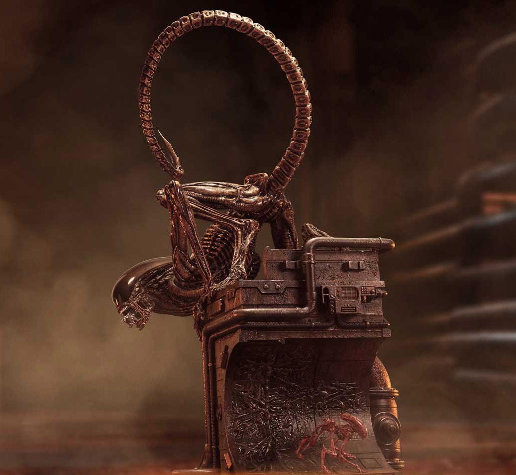 Alien Dog Alien 1:3 Scale Statue  (Prototype Shown) View 1