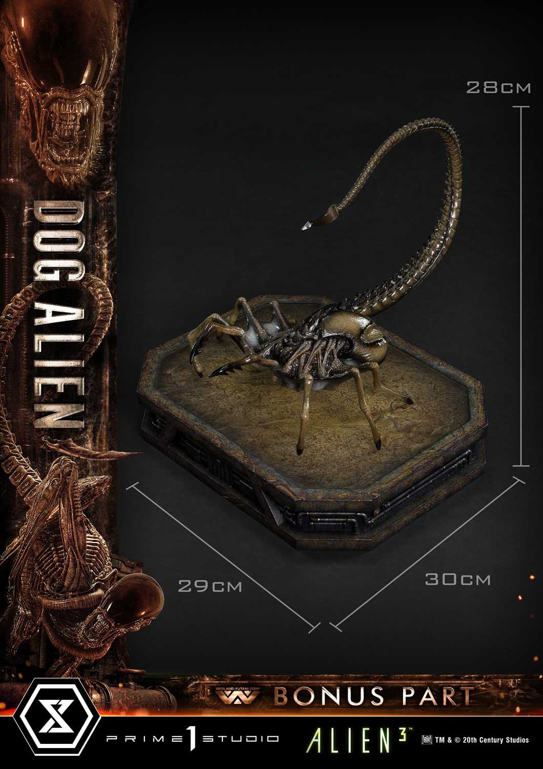 Alien Dog Alien (Deluxe Bonus Version) 1:3 Scale Statue  (Prototype Shown) View 6