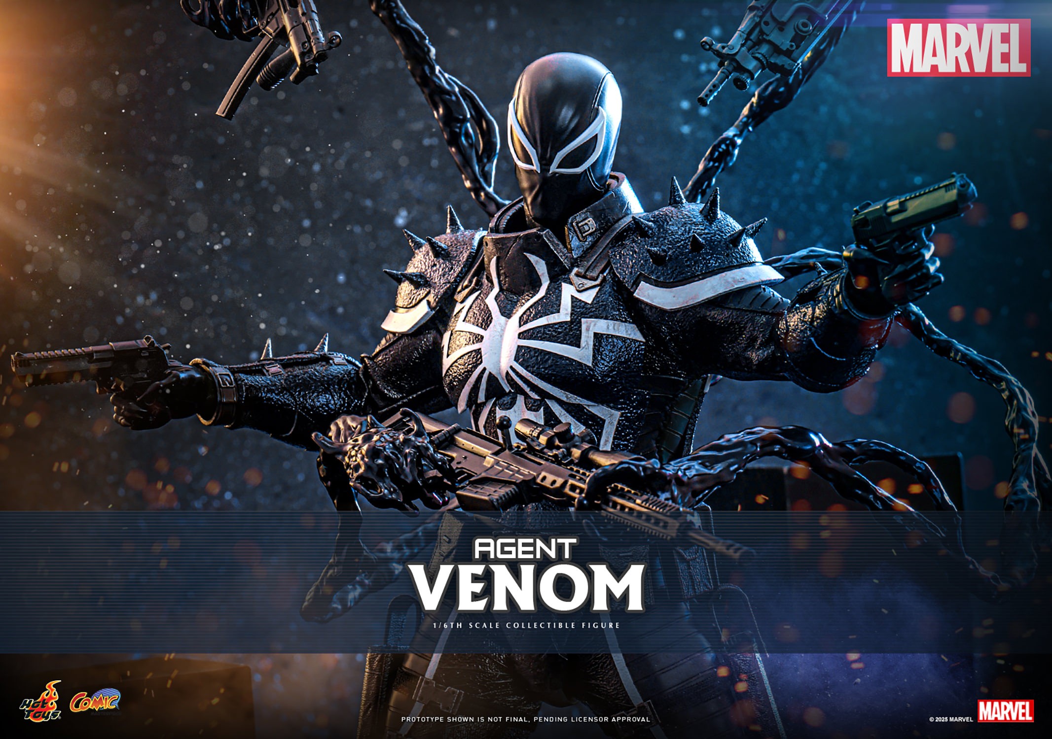Marvel Agent Venom Sixth Scale Figure  (Prototype Shown) View 1