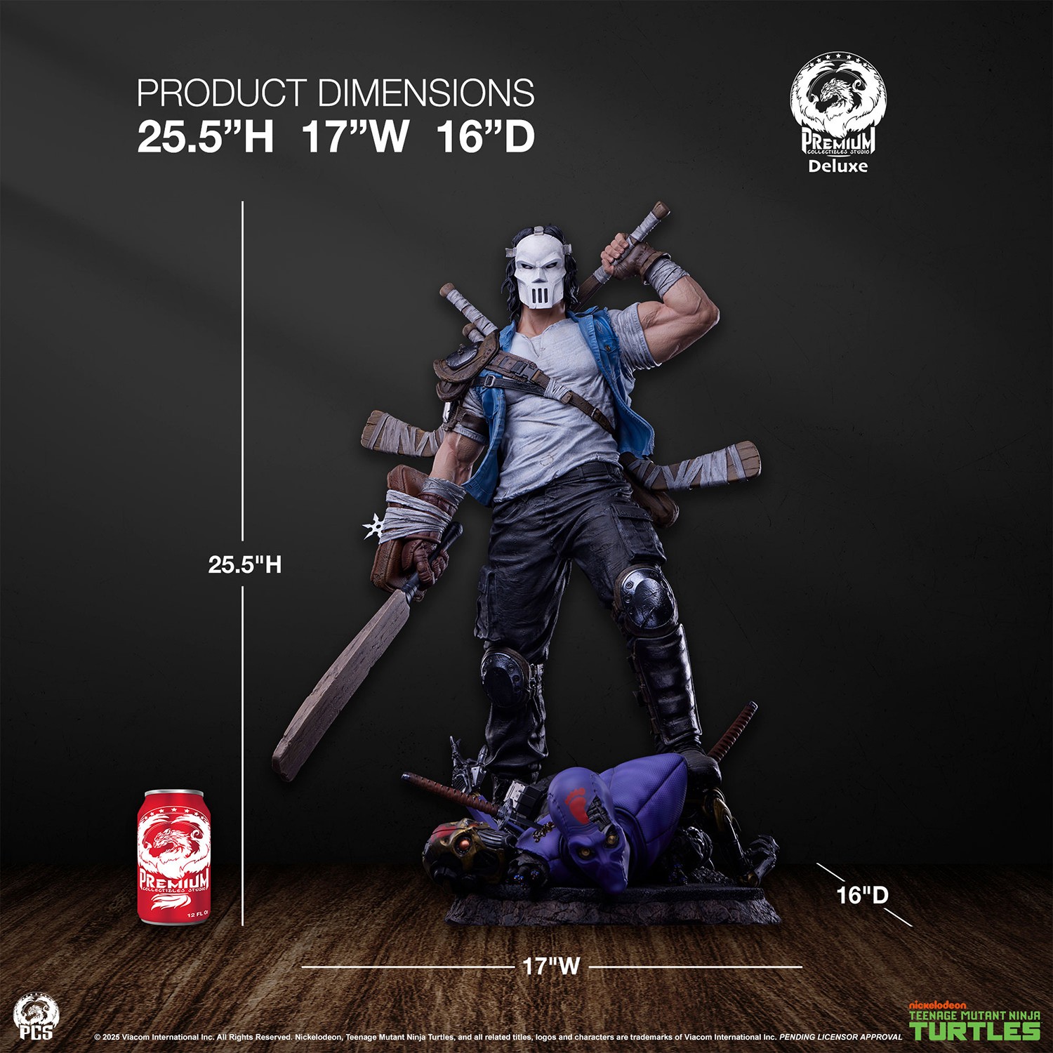 Teenage Mutant Ninja Turtles Casey Jones Deluxe 1:3 Scale Statue  (Prototype Shown) View 2