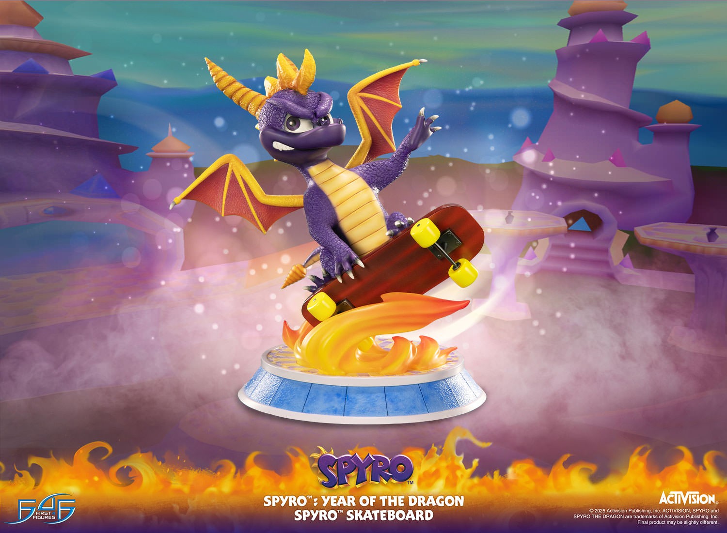 Spyro Spyro™ Skateboard Statues  (Prototype Shown) View 1