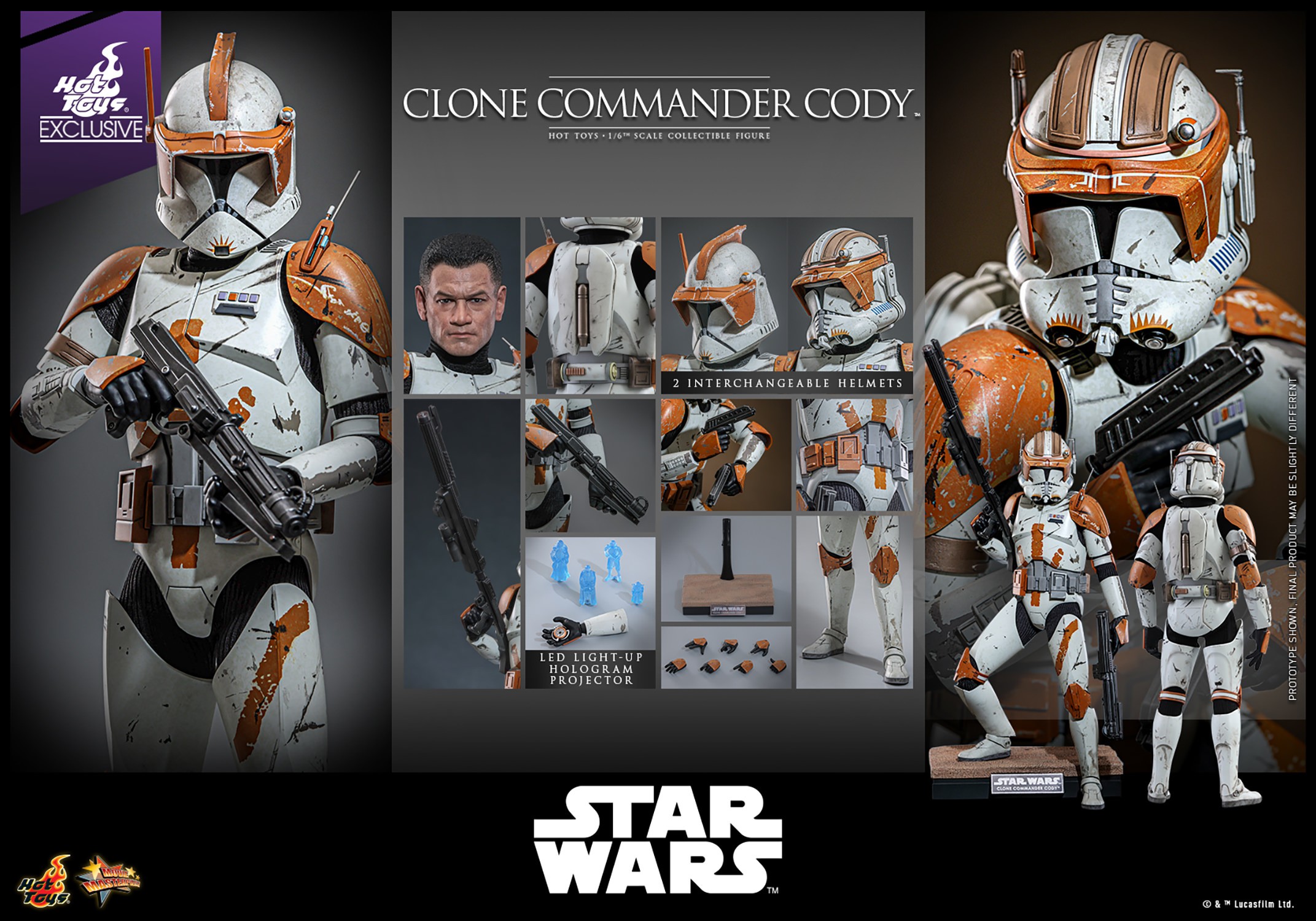 Star Wars Clone Commander Cody™ Sixth Scale Figure  (Prototype Shown) View 20