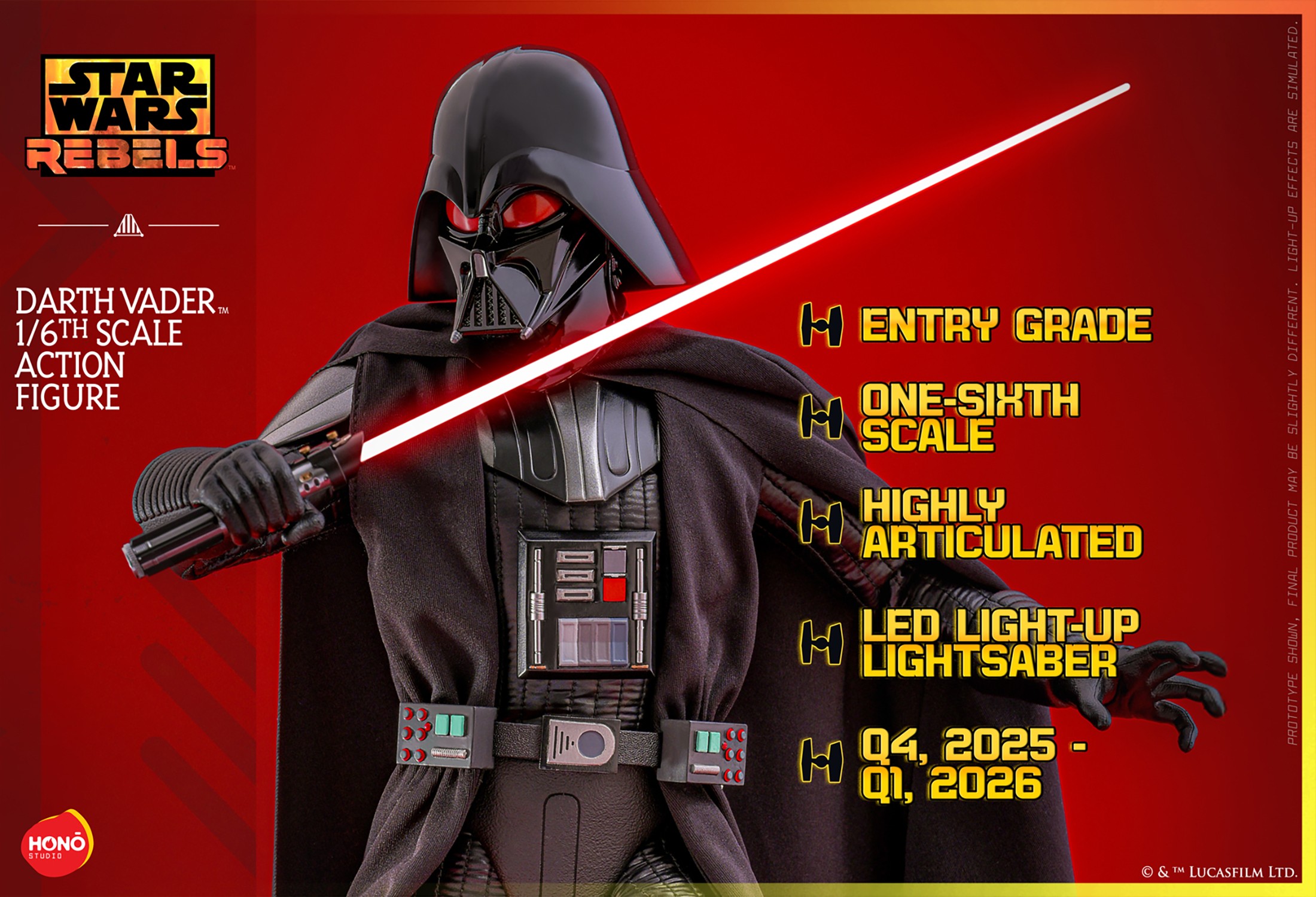 Star Wars Darth Vader™ Action Figure  (Prototype Shown) View 11