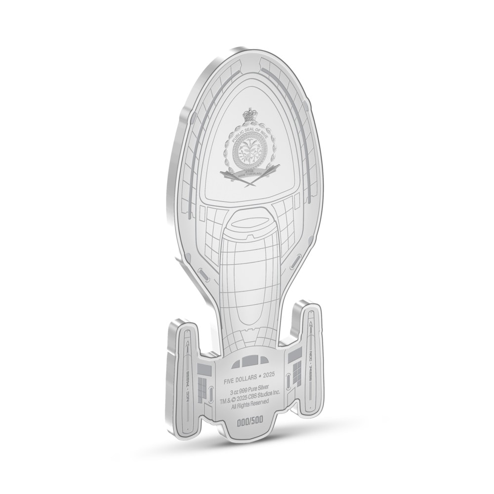 U.S.S. Voyager NCC-74656 Coin Silver Collectible by Agoro