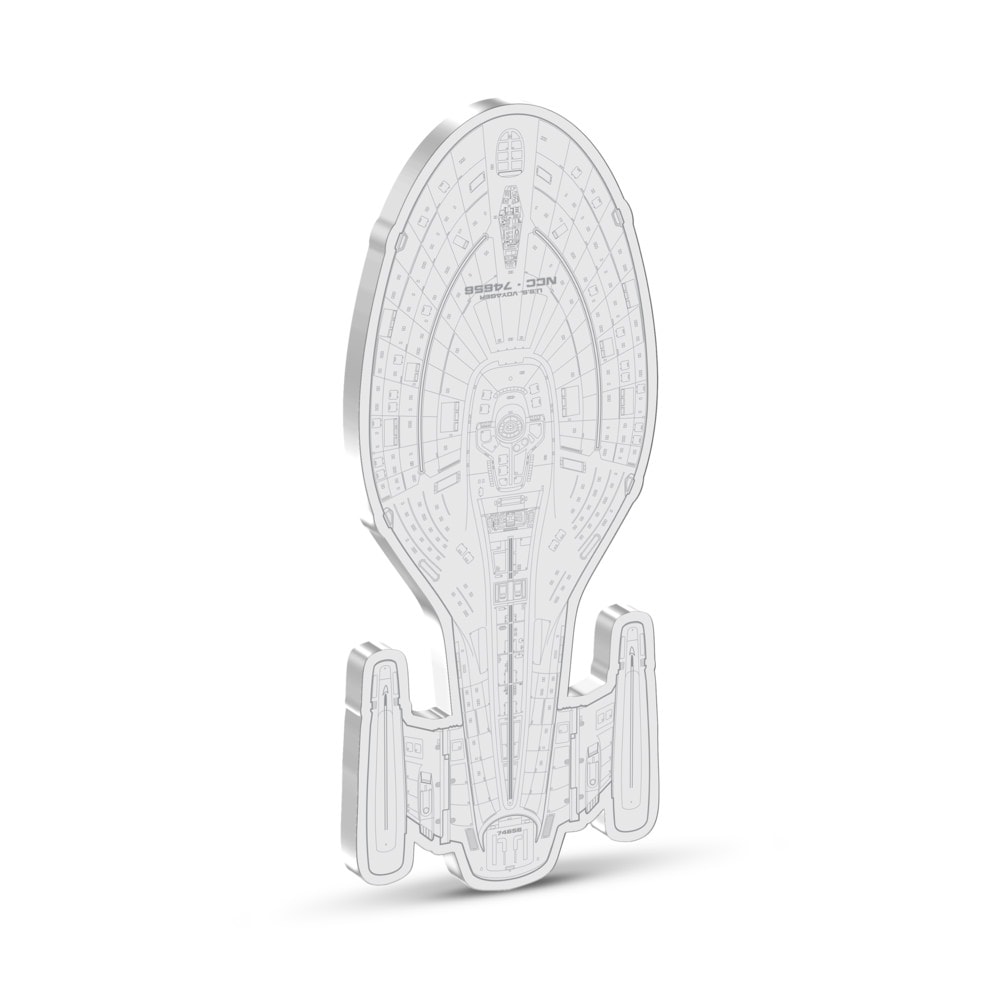 U.S.S. Voyager NCC-74656 Coin Silver Collectible by Agoro