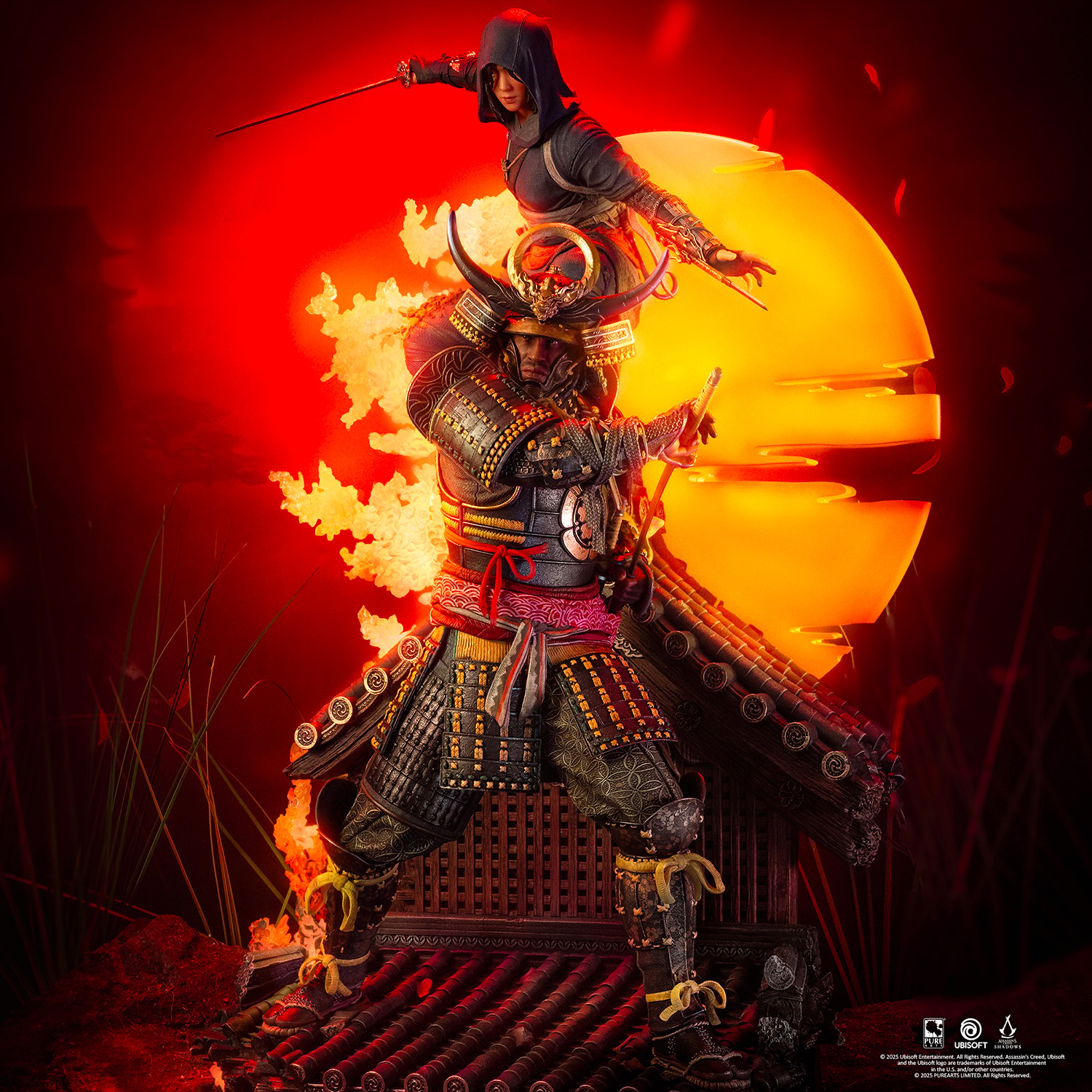 Assassins Creed Animus Naoe & Yasuke Statues  (Prototype Shown) View 16