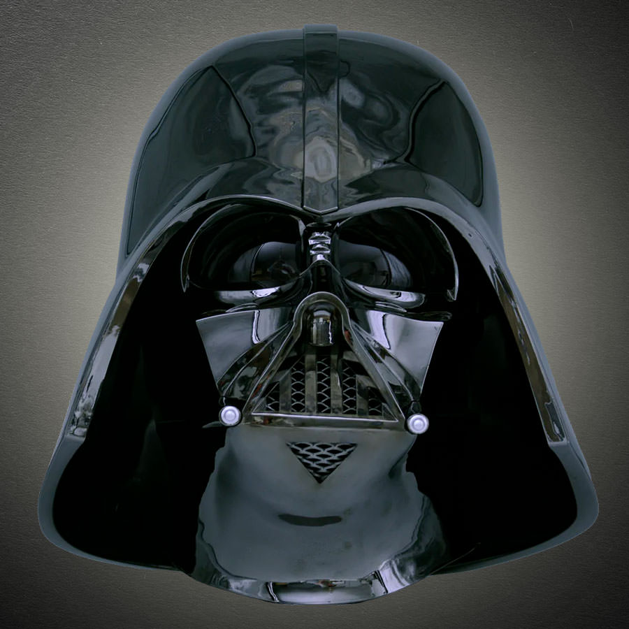 Star Wars Darth Vader Helmet (Black Chrome) Prop Replica  View 1