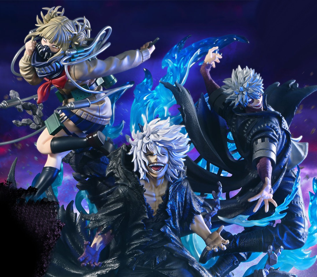 My Hero Academia Tomura Shigaraki, Dabi, and Himiko Toga (Deluxe Version) Quarter Scale Statue  (Prototype Shown) View 1