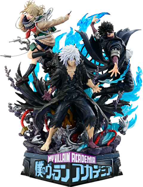 My Hero Academia Tomura Shigaraki, Dabi, and Himiko Toga (Deluxe Bonus Version) Quarter Scale Statue  (Prototype Shown) View 10