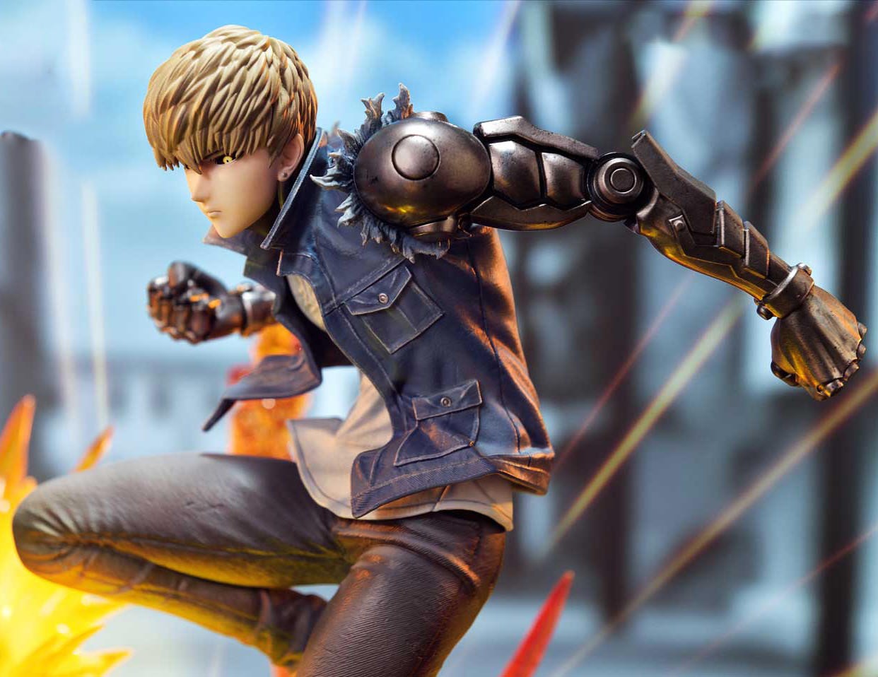 One-Punch Man Genos Statues  (Prototype Shown) View 3