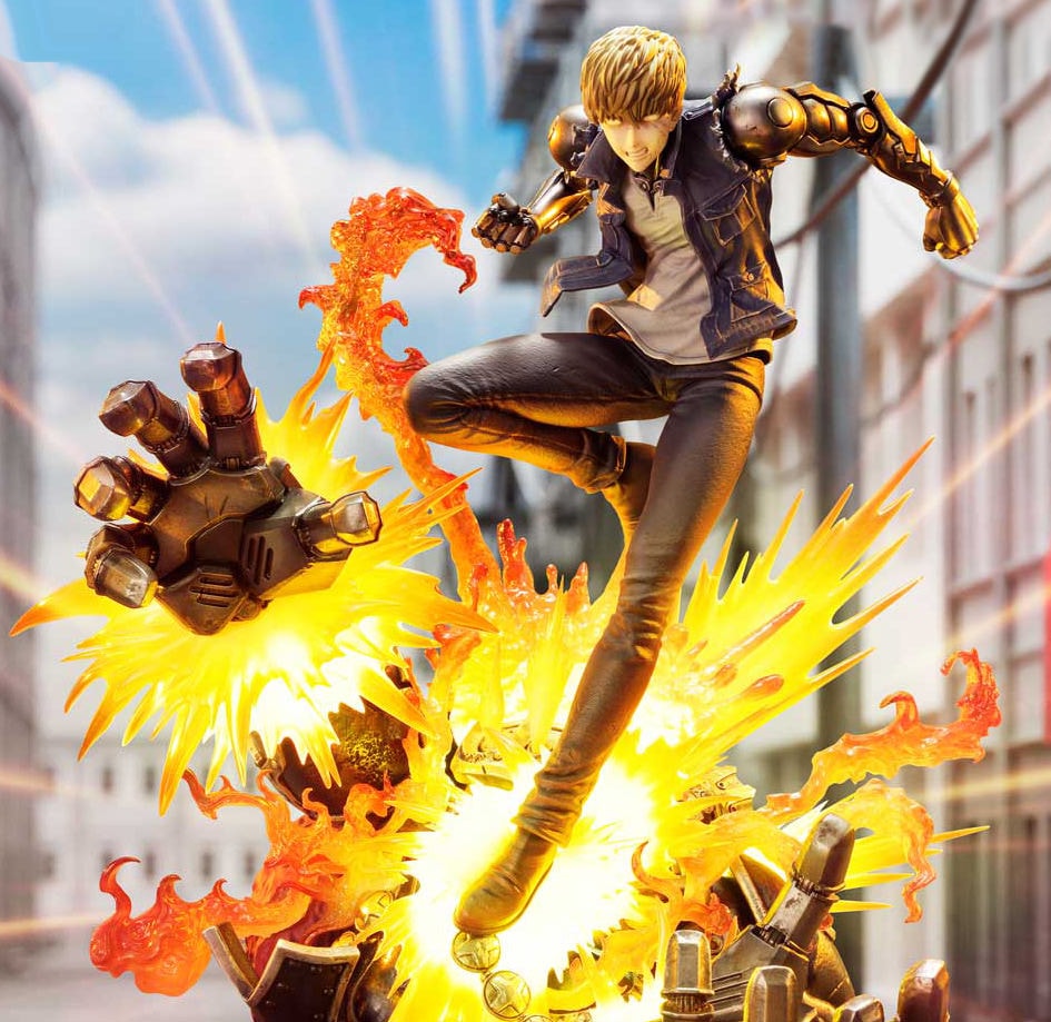 One-Punch Man Genos (Bonus Version) Statues  (Prototype Shown) View 1