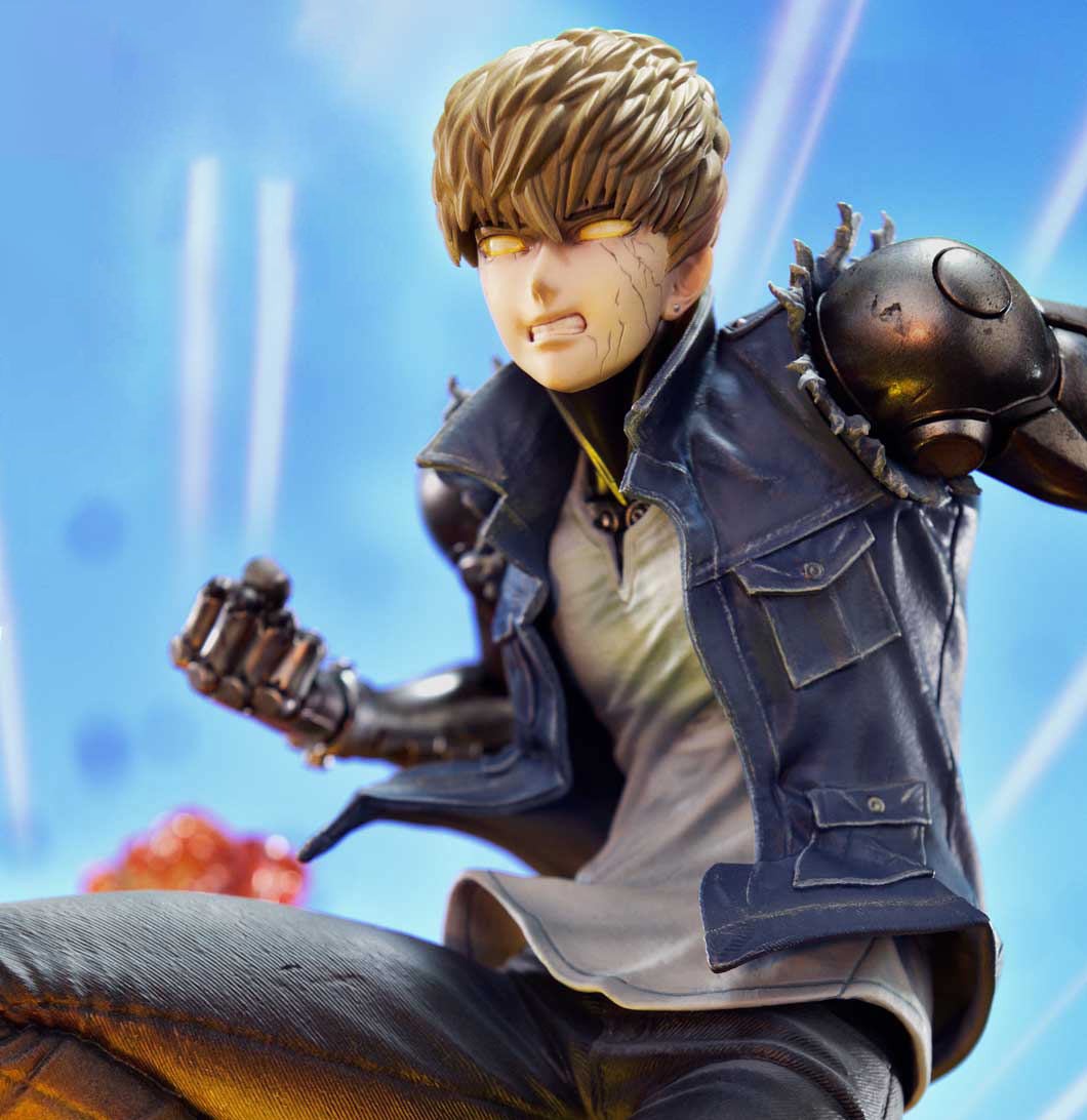 One-Punch Man Genos (Bonus Version) Statues  (Prototype Shown) View 4