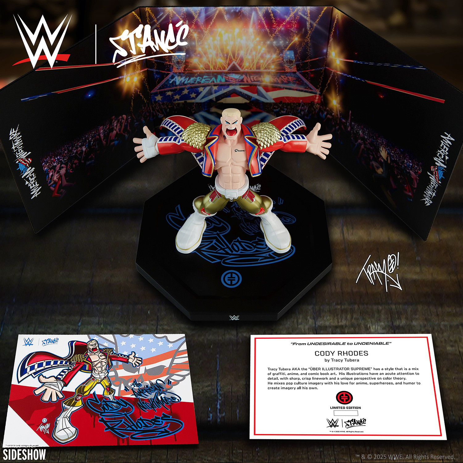 WWE Cody Rhodes Designer Collectible Statue  (Prototype Shown) View 13