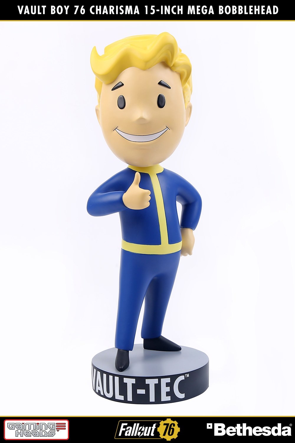 Fallout Vault Boy 76 (Charisma) Mega Bobblehead Bobble Head  Collector Edition (Prototype Shown) View 7
