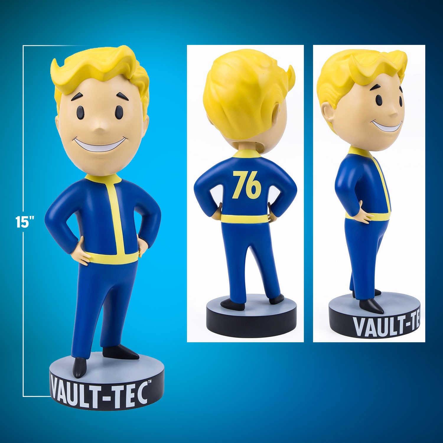 Fallout Vault Boy 76 (Hands on Hips) Mega Bobblehead Bobble Head  (Prototype Shown) View 2
