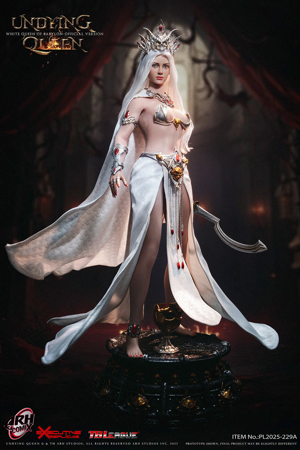 ARH Comix White Queen of Babylon (Official Version) Sixth Scale Figure  Collector Edition (Prototype Shown) View 6