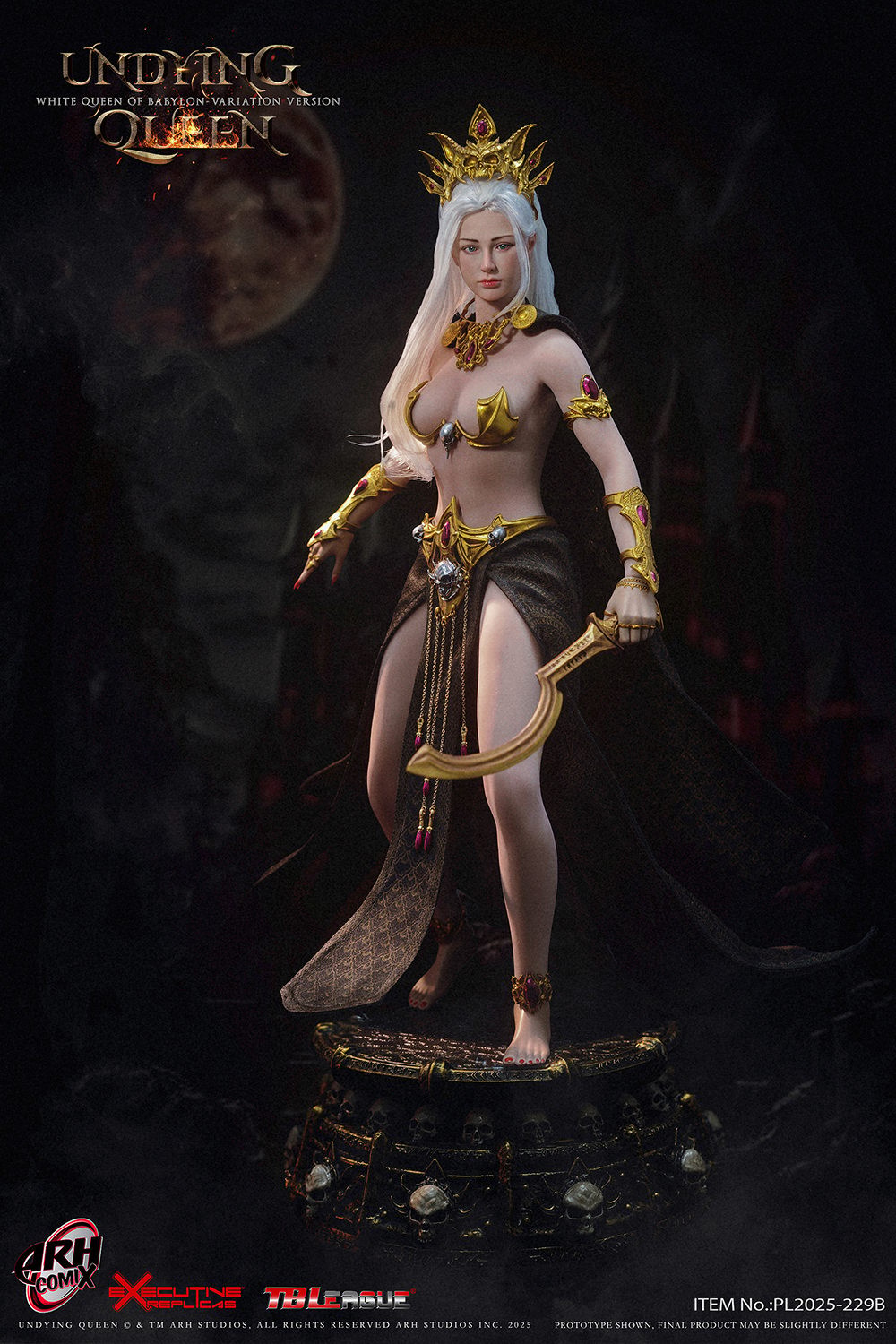 ARH Comix White Queen of Babylon (Variation Version) Sixth Scale Figure  (Prototype Shown) View 8